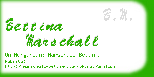 bettina marschall business card